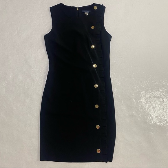 Tommy Hilfiger Dresses & Skirts - Tommy Hilfiger Black Dress with Gold Buttons—Size 2